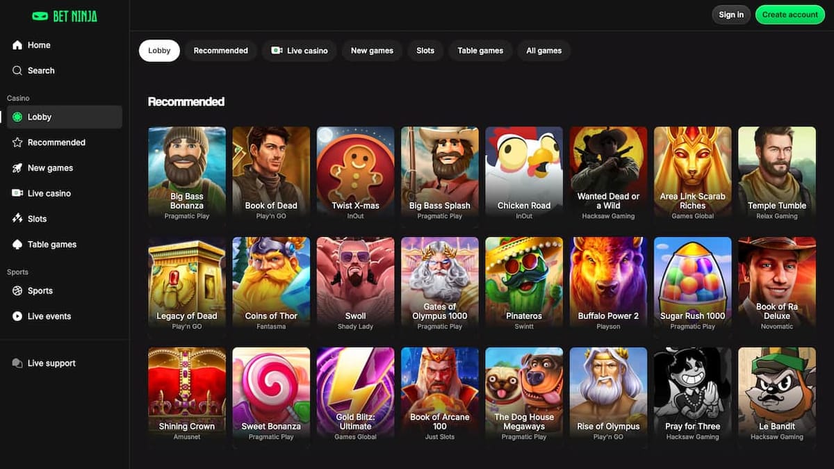 Gambling review site - Bet Ninja