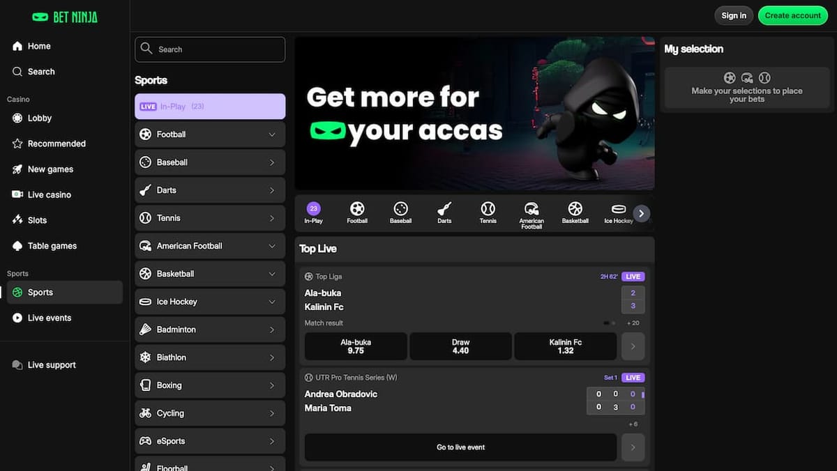 Gambling review site - Bet Ninja